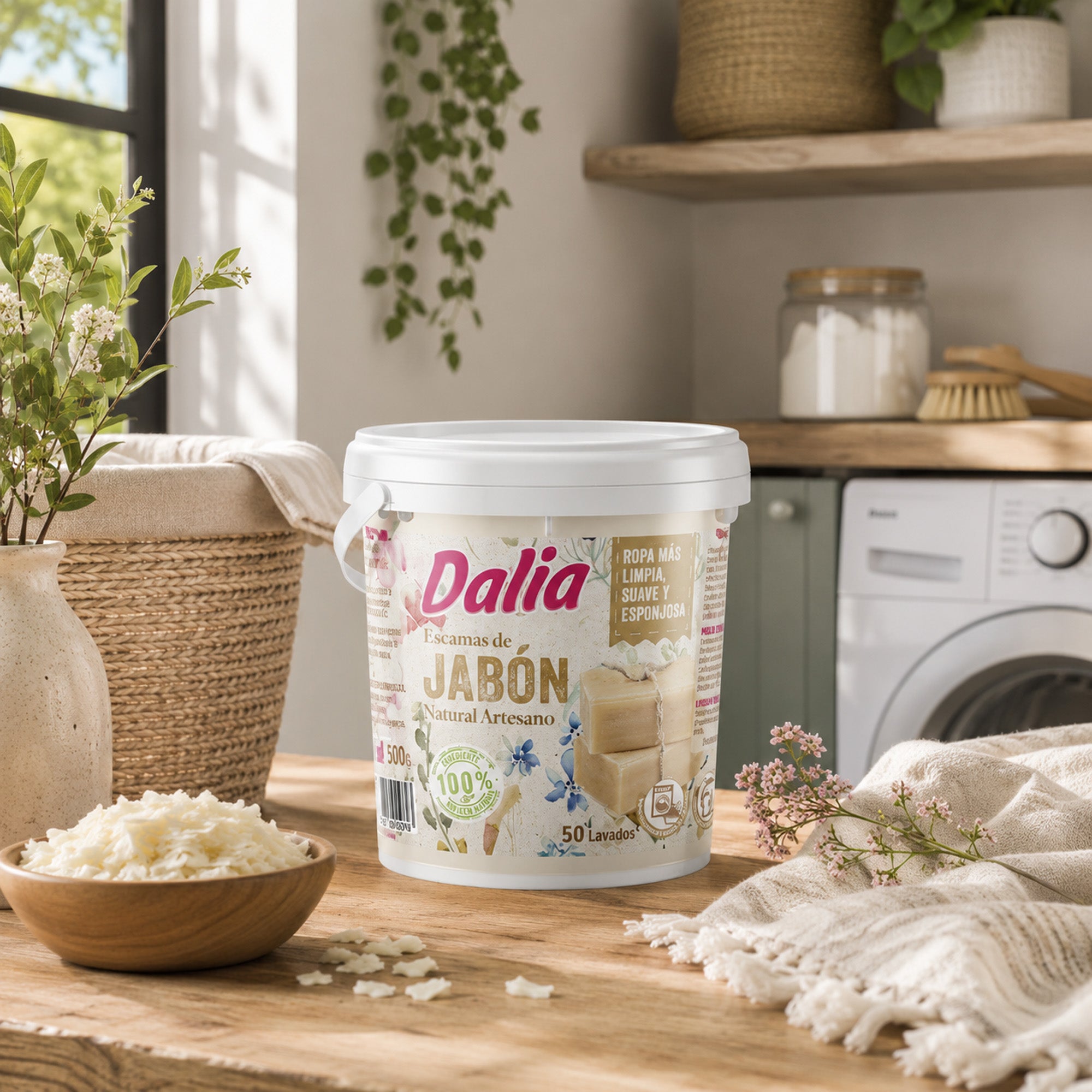 Dalia natuurlijke zeepvlokken